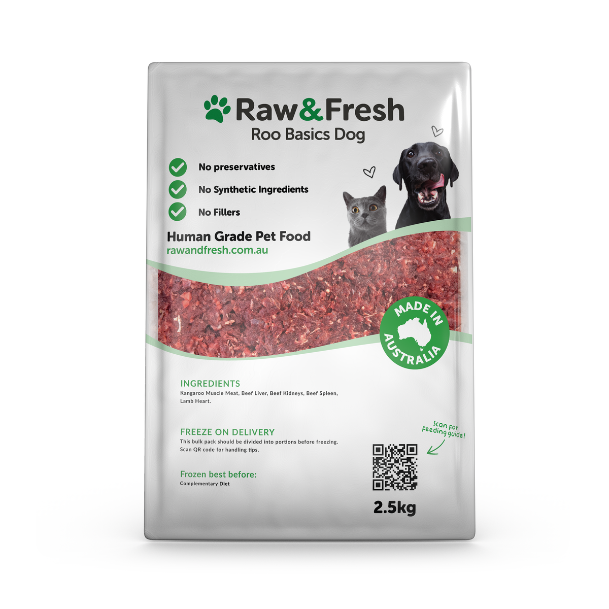 Raw Kangaroo Bulk Pack BARF Essentials for Dogs