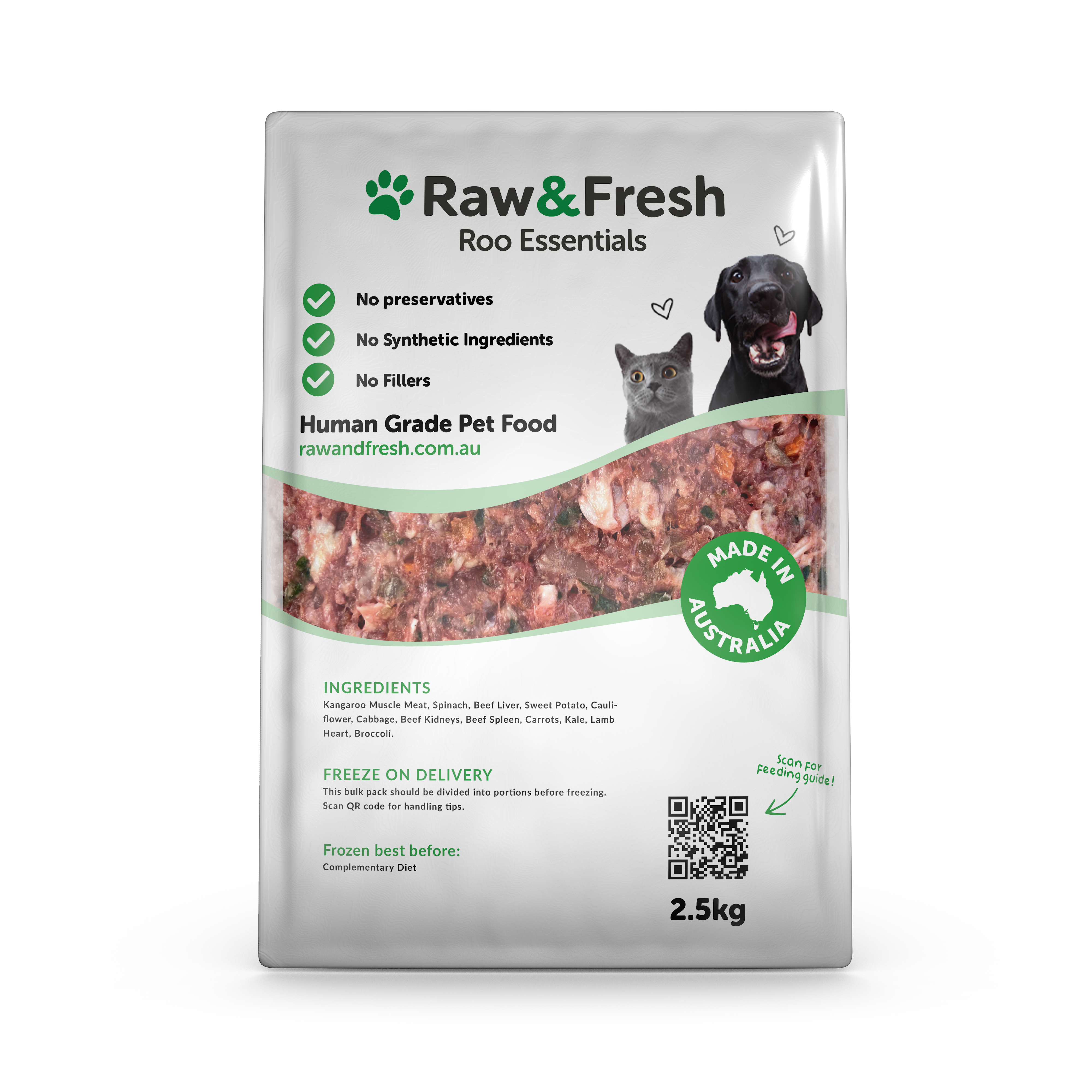 Roo Bulk Pack Dog - 2.5kg Pack