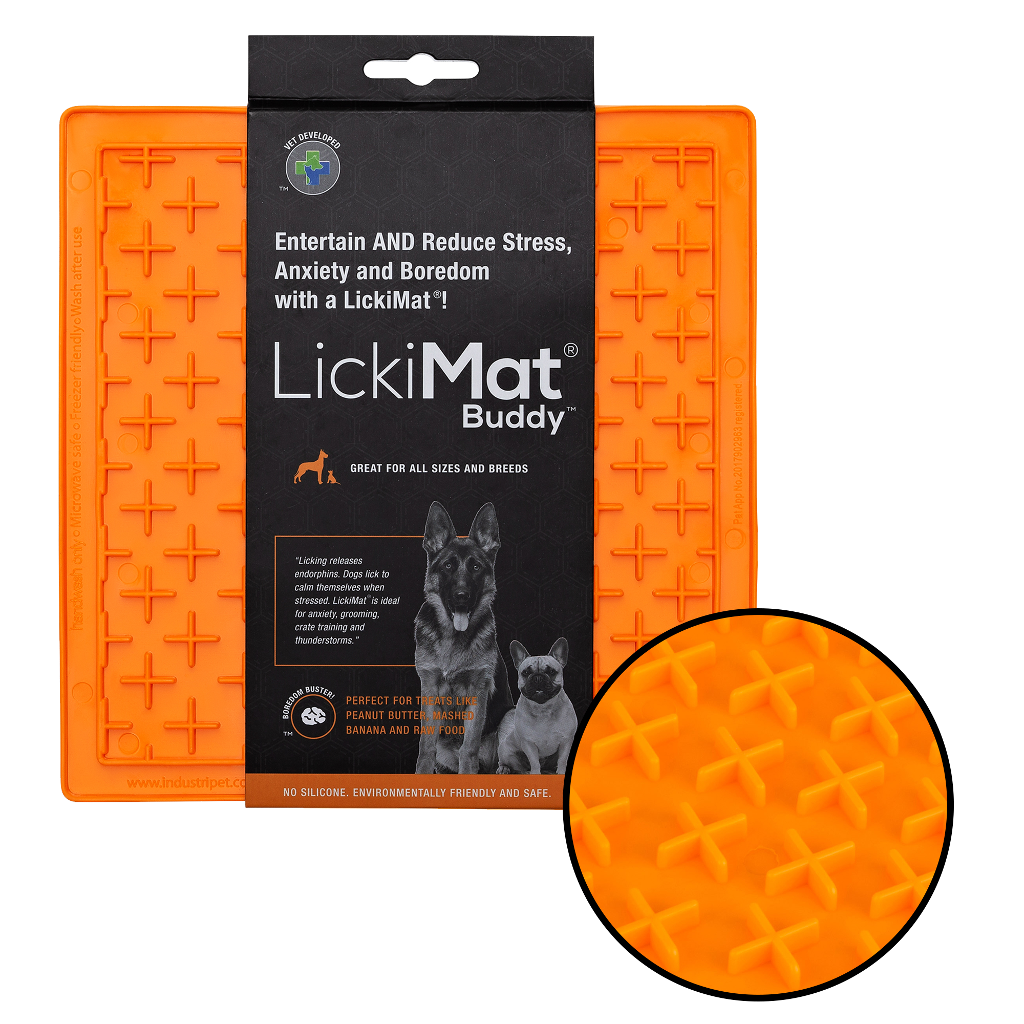 Orange LickiMat Buddy