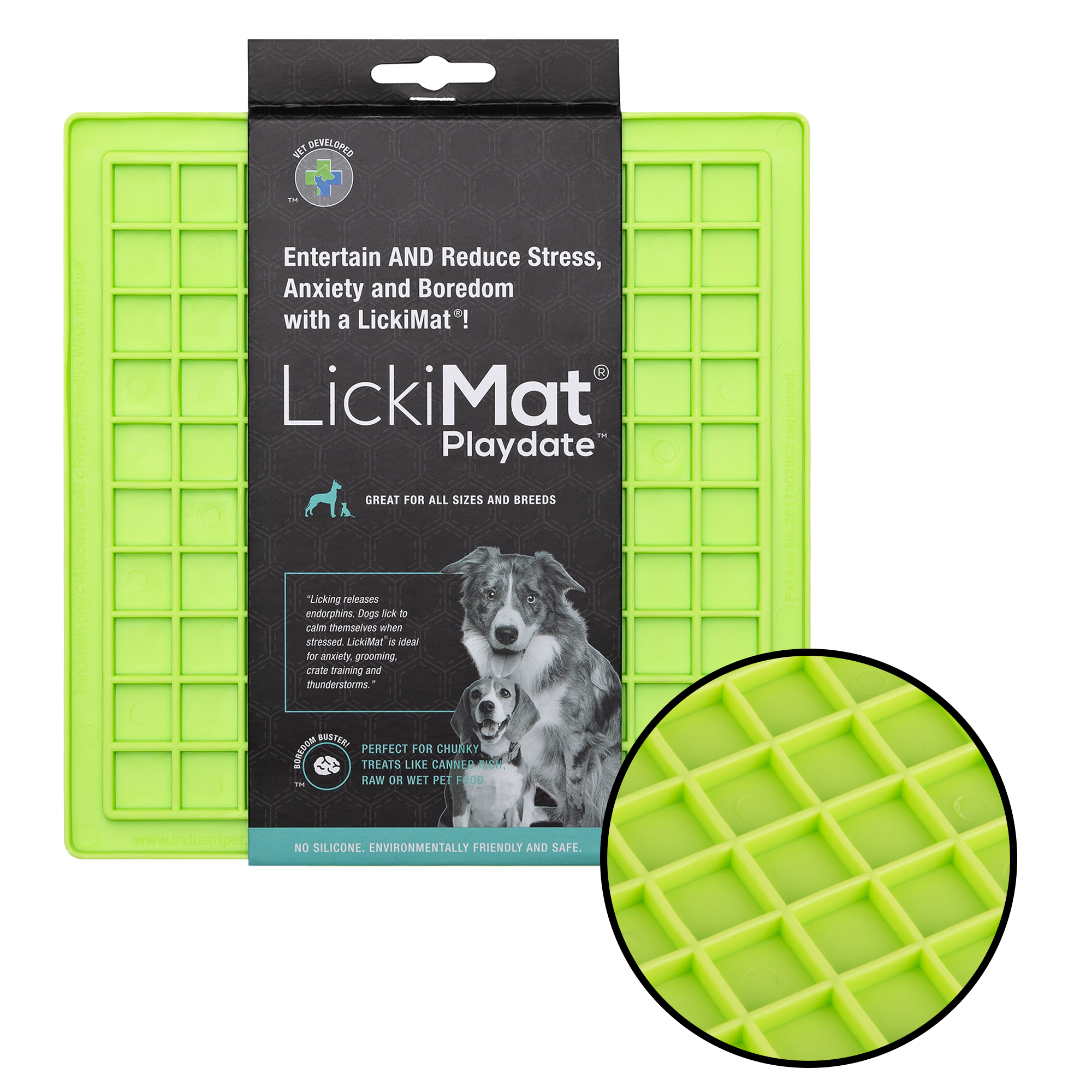 Green LickiMat Playdate