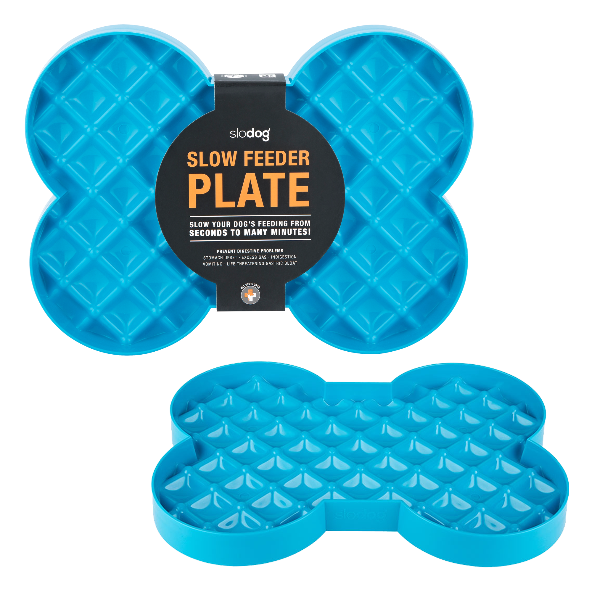 Cyan LickiMat Slodog Plate