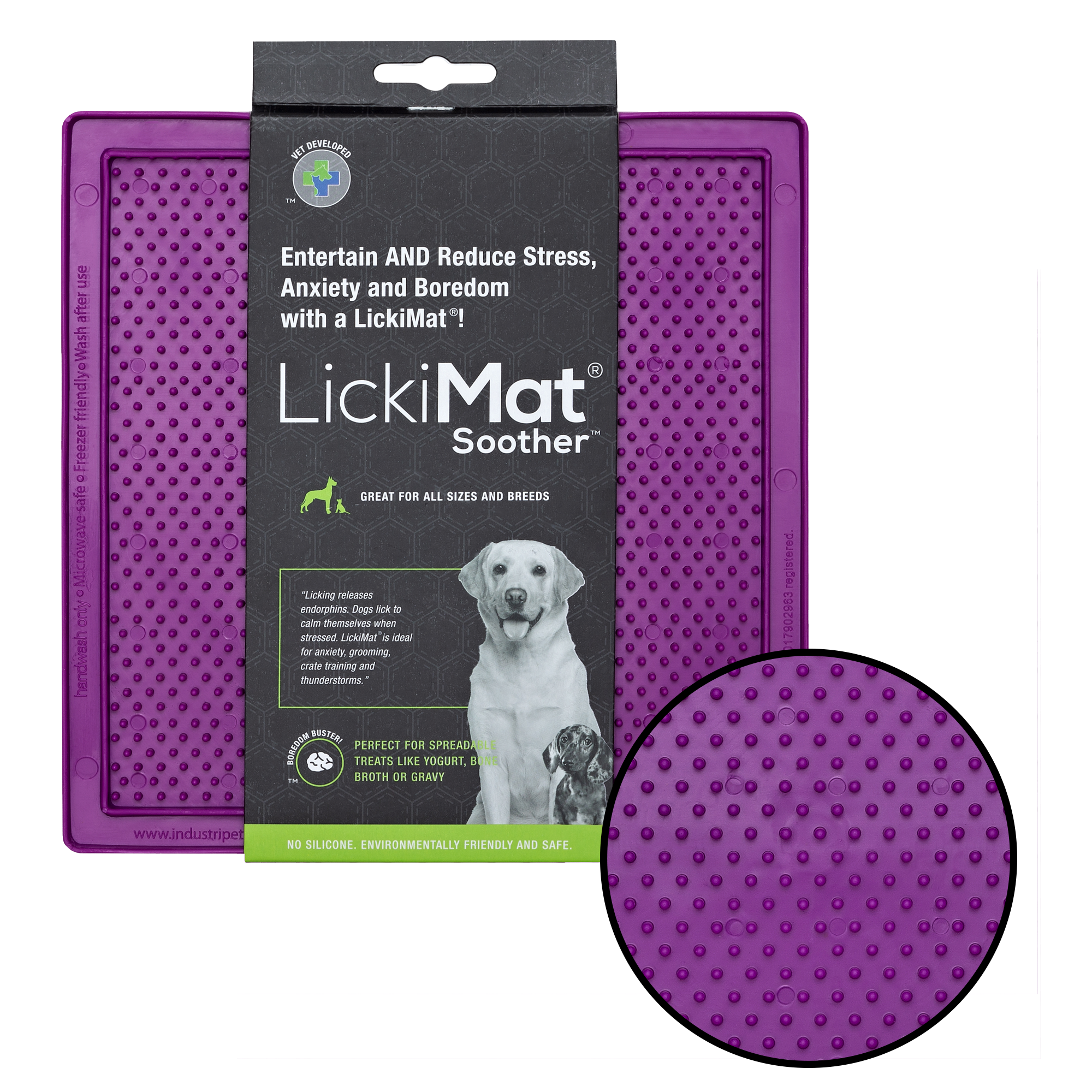 Purple LickiMat Soother
