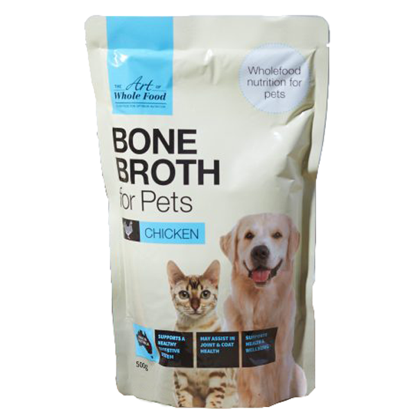 Chicken Bone Broth for Dogs and Cats