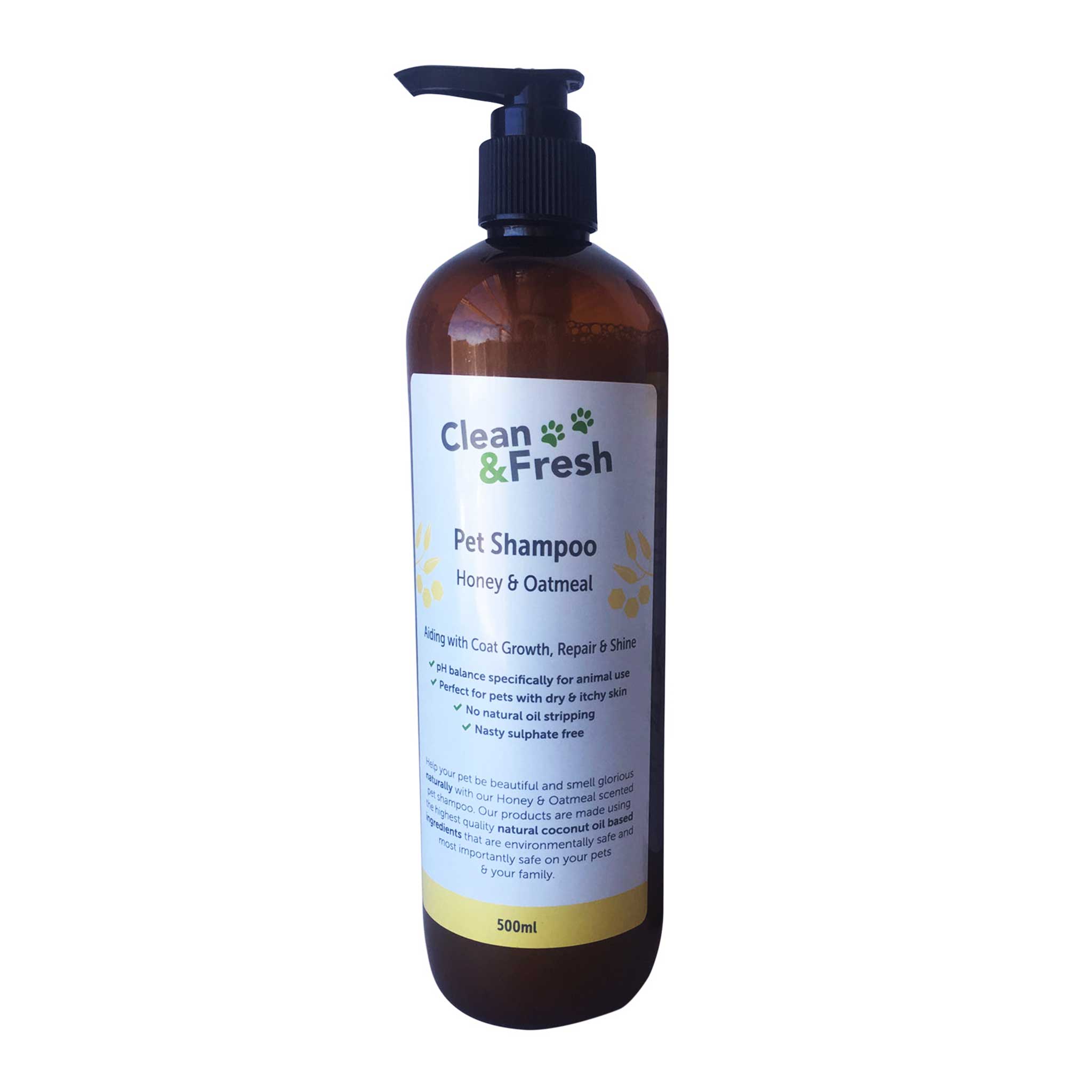 Clean & Fresh Natural Honey and Oatmeal Pet Shampoo