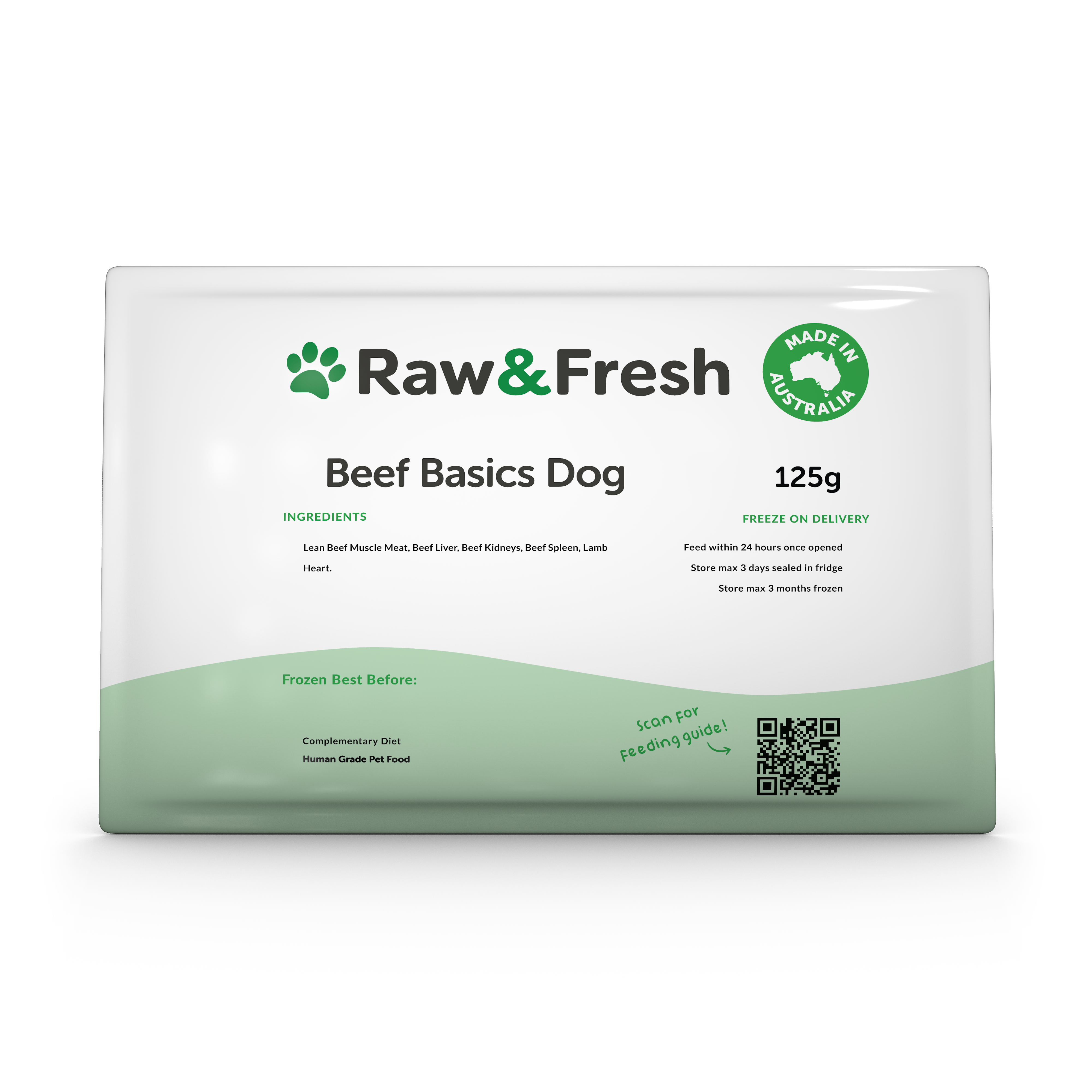 Beef Basics Dog - 125g Pack