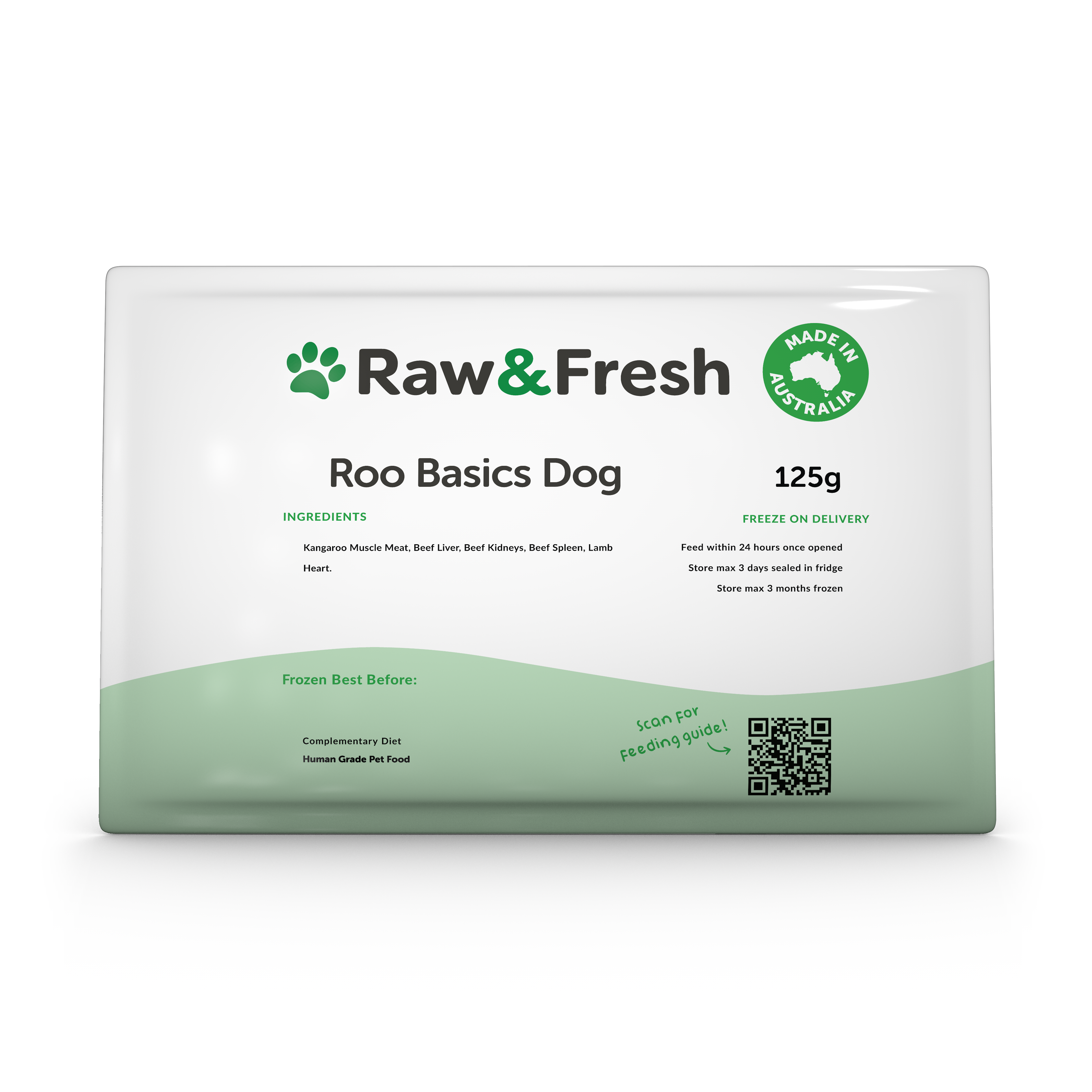 Roo Basics Dog - 125g Pack