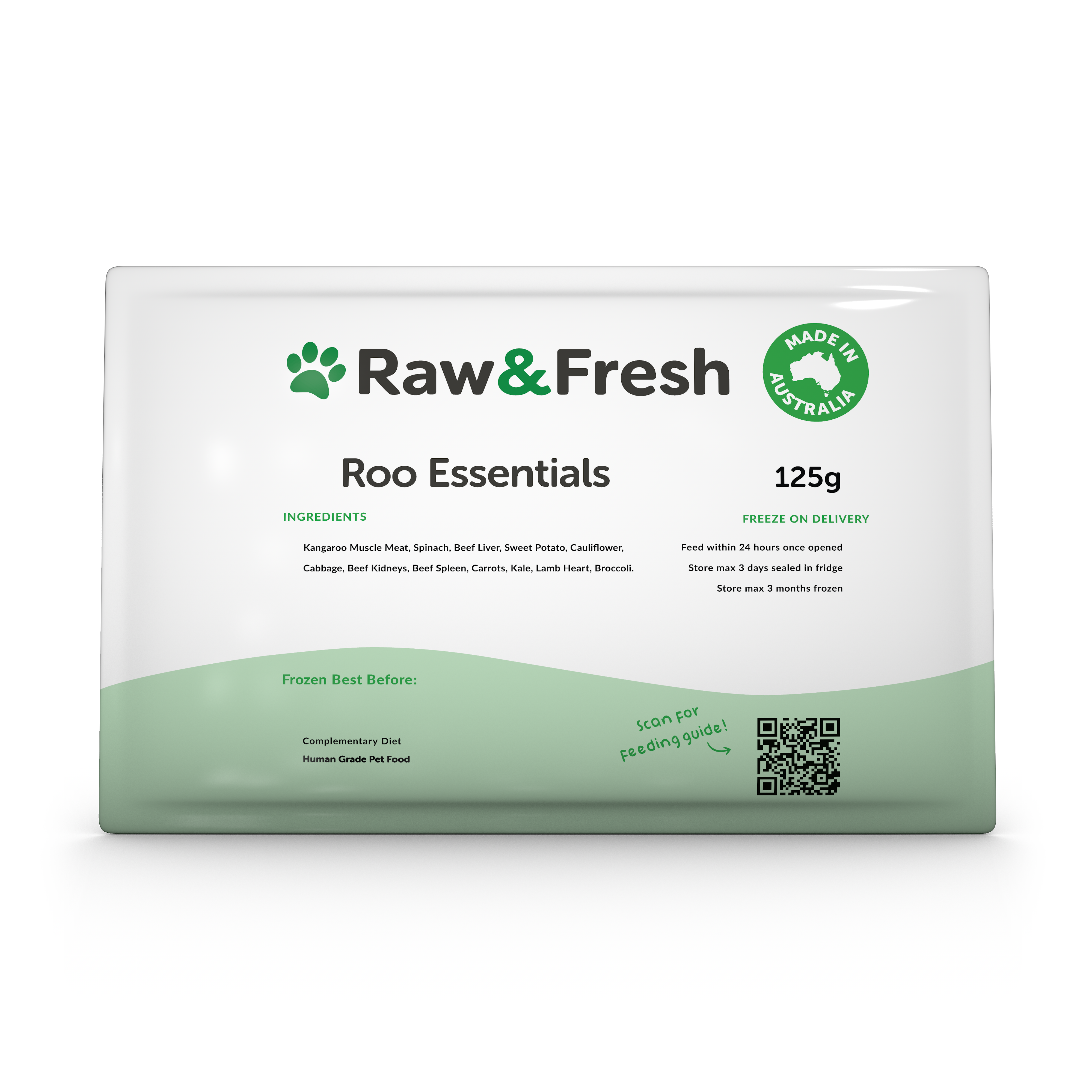Roo Essentials Dog - 125g Pack